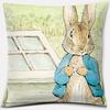 Cute Cartoon Rabbit Printing Series Pattern Pillowcase Square Pillowcase Home Office Decoration Pillowcase