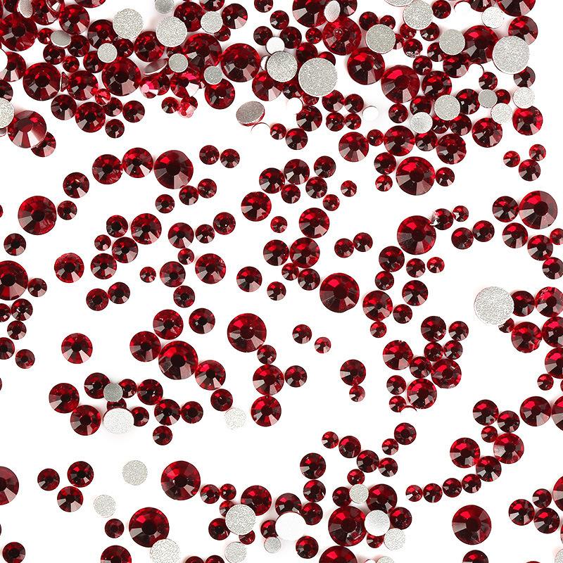 Nail Art Größe Gemischt Flacher Boden Diamant Ss6-Ss20 Mehrgrößen Strass Schmuck 1440 Stück