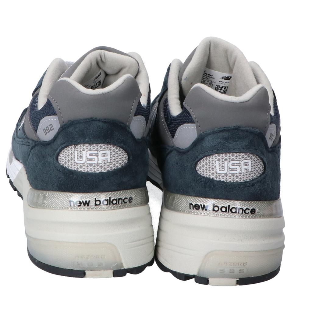 New Balance [Ausgezeichneter Zustand] U992NY Made in USA Wildleder/Mesh Sneaker Schuhe US9 Marineblau Gebraucht