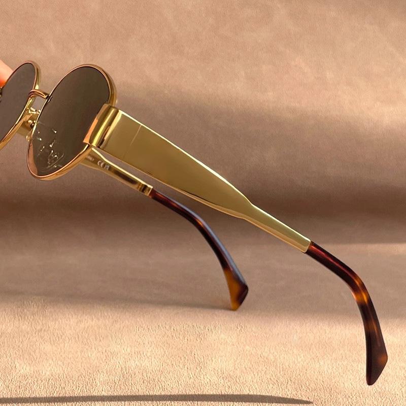 Women's 2025 High-End Retro Cat-Eye Arc De Triomphe Oval Polarized Sunglasses