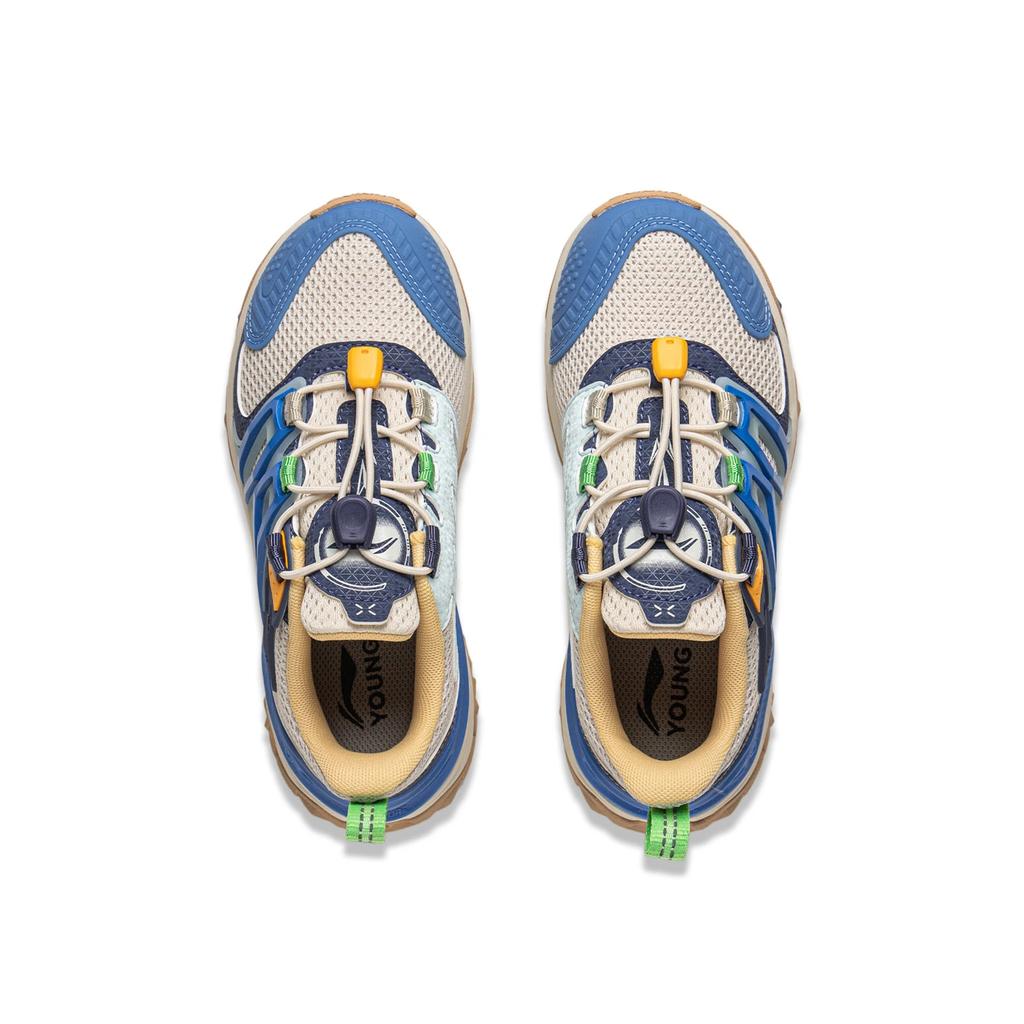 Li Ning Kids Sports Lifestyle Series Shield 2 V2 Comfortable Versatile Shock Absorption Rebound Low Top Casual Shoes Kids Casual Shoes YKNV050-3