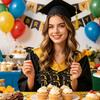 Graduation Cap Cake Toppers Set of 10 Graduation Party Decorations Dessert Picks Graduation Theme Cupcake Toppers for Celebration Events