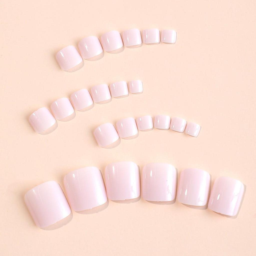 Summer Pink Nail Art Toenail Patches - 24pc Boxed Set