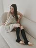 Meleuhen Ribbed Knee-Free Leg Socks_4Color