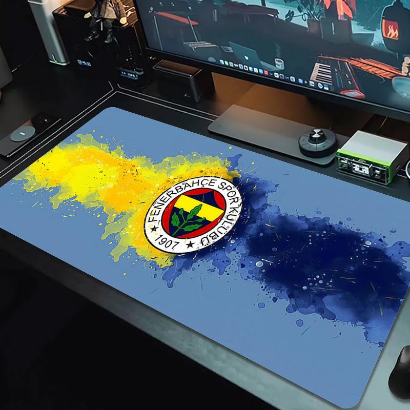 Fenerbahçe Spor Kulübü Large Size Mouse Pad Large Gaming Table Cushion Non-slip Laptop Tablet Big Mousepad XXL Mat Mini PC Playmat With Lock Edge