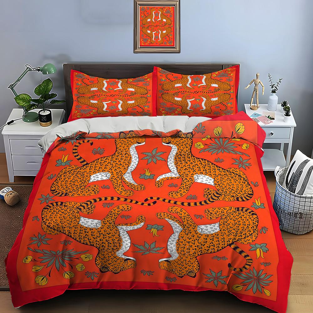 Retro Horse Harnes Art Print Beding Set Soft Duvet Cover 1 Soft Duvet Cover 2 Pilowcases Adult People plus Children Beding Set High-End Premium Gifts