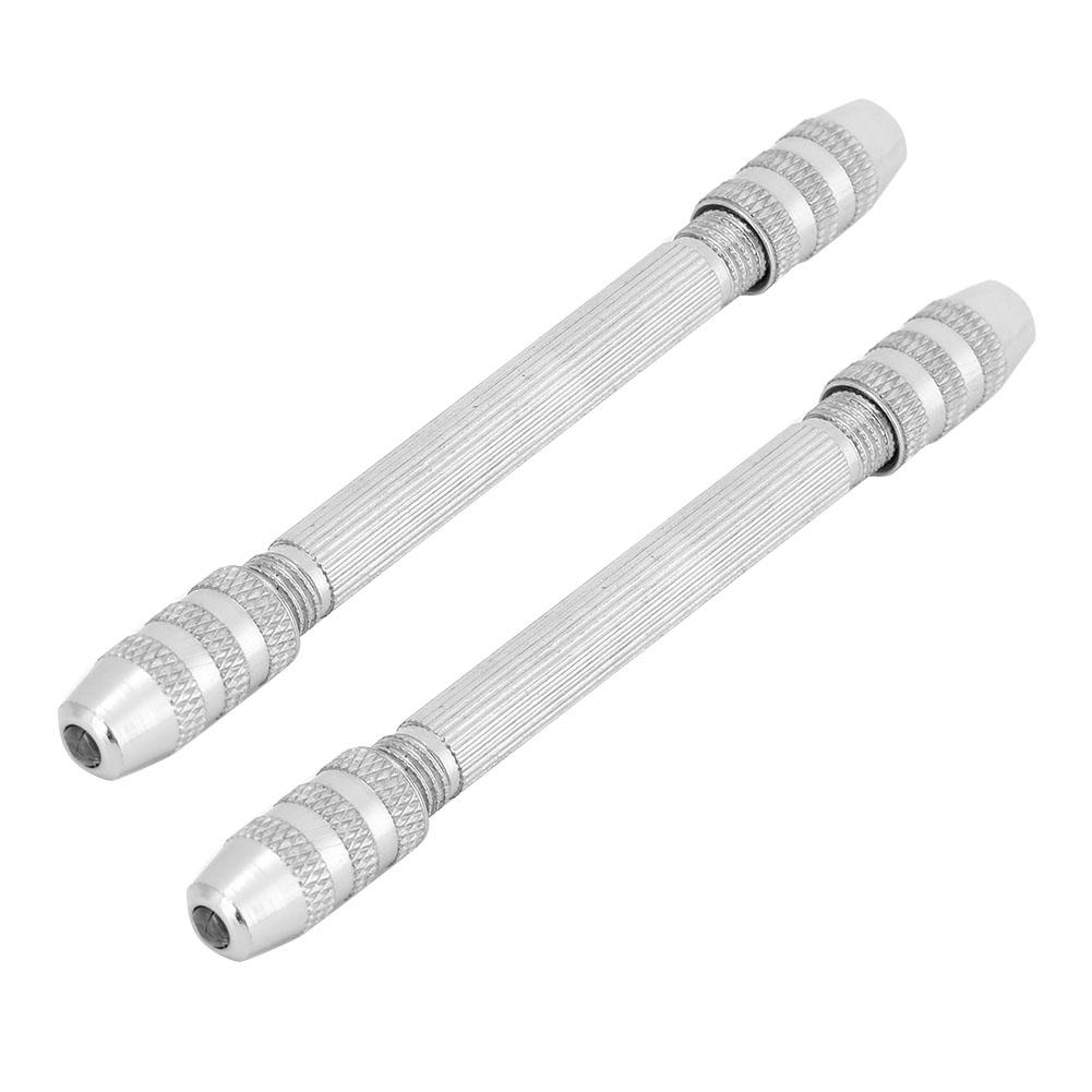 Portable Double-Sided Pin Vise Chuck Manual DIY Tool Jewelry Watch Repairing Tool 1.0-3.0mm