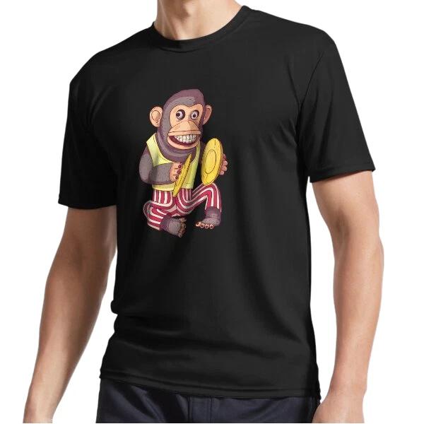 

New Creepy AF Vintage Cymbal Banging Monkey Toy Logo T-Shirt Funny Size S to 5XL M