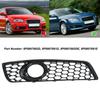 Front Fog Light Grille Cover, Gloss Black Replacement Part 8P0807682D 8P0807681D 8P0807682DE 8P0807681E, with Fog Light Hole, for 8P 2009 2010 2011 20