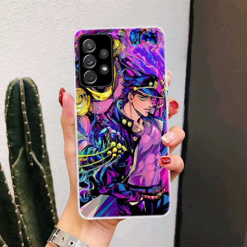 Anime JOJO Abenteuer Handyhülle für Samsung Galaxy A52 A51 A50S A12 A22 A32 A72 A10S A30S A31 A71 Note 20 Ultra 10 Plus S10 Gala