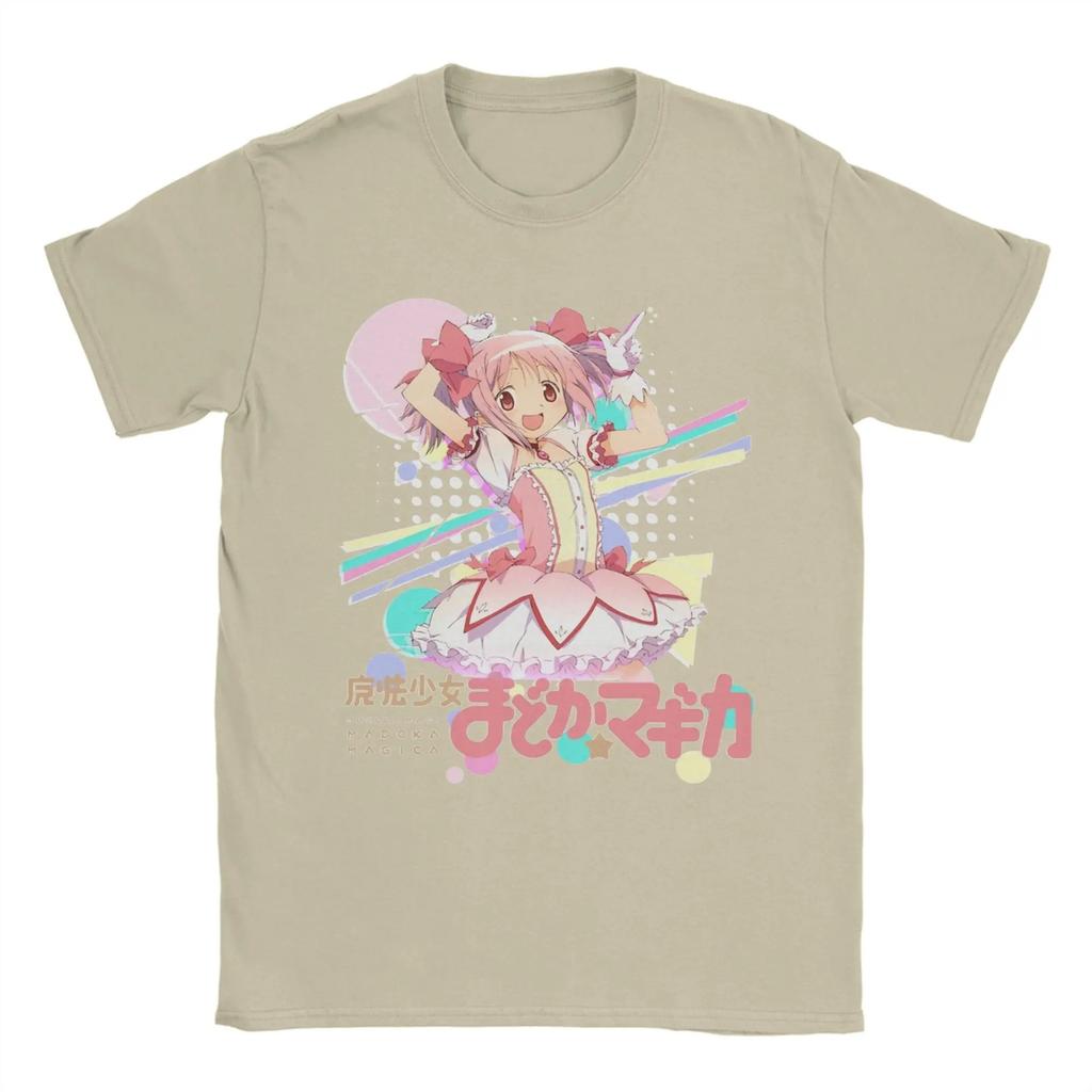 Puella Magi Madoka Magica Colorful Pop Kawaii Anime Cotton TShirt Loose Fit for Magical Girl Comfortable Fashion Tshirts