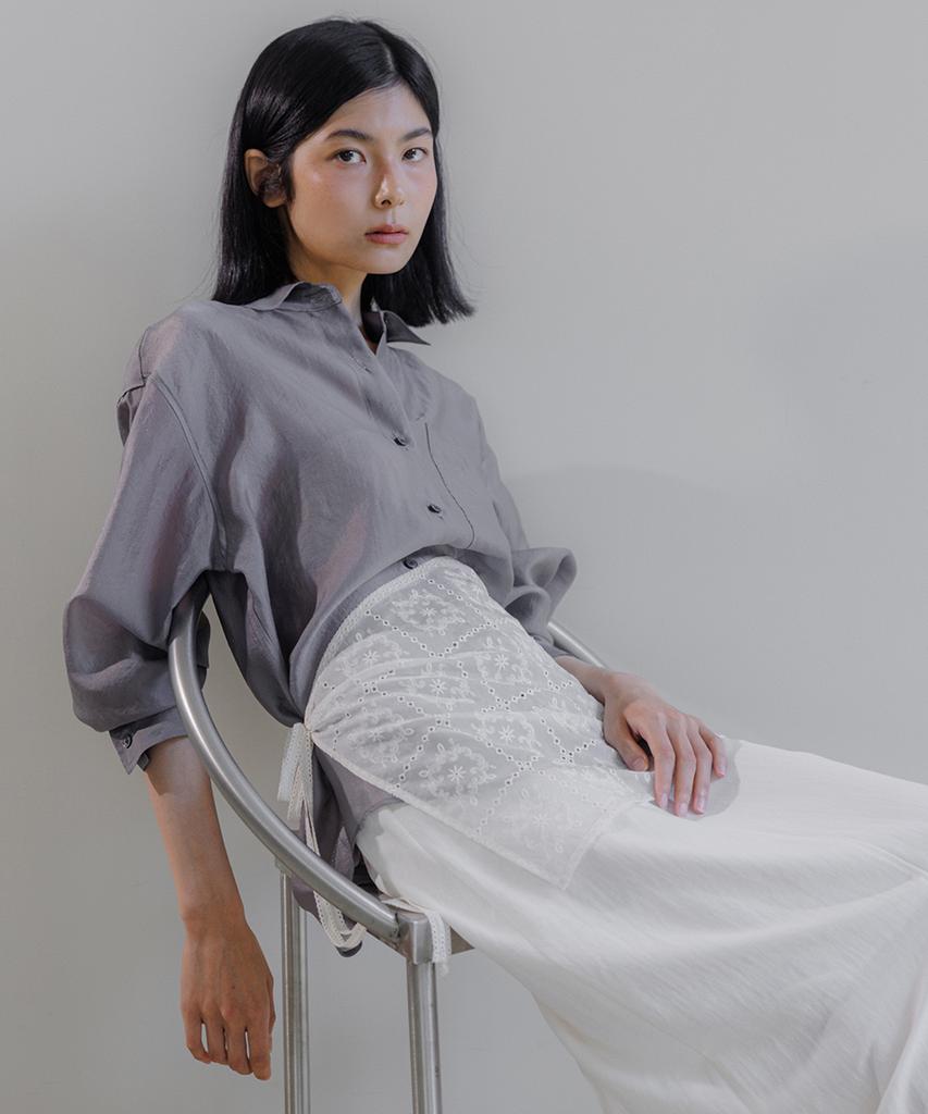 Oeoseoul Lace Wrap Skirt