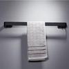 Solid Space Aluminum Black Towel Bar Single Towel Rack Bathroom Black Wall Mounted Towel Holder Accessories 20/30/40/50/60 Cm