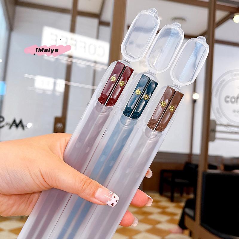 M-Portable Japanese Chinese Chopsticks Sushi Non-slip Sticks Reusable Korean Chopsticks Set Healthy Alloy Tableware Set