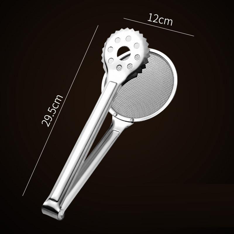 Затискач для лопати з нержавіючої сталі Багатофункціональні щипці для барбекю для стейка Смаження риби Затискач для лопатки Затискач для хліба Побутовий кухонний інструмент