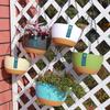 Home Graden Hanging Self-Watering Pots Drainage with Hooks for Indoor & Outdoor Flowers Plants Baskets Pots