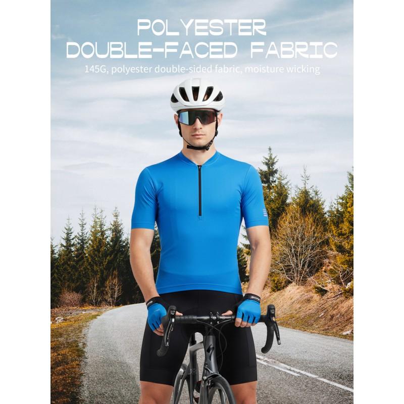 Herren Schnelltrocknendes Radtrikot Kurzarm T-Shirt Rennrad Fahren Outdoorsport Atmungsaktives Sportoberteil