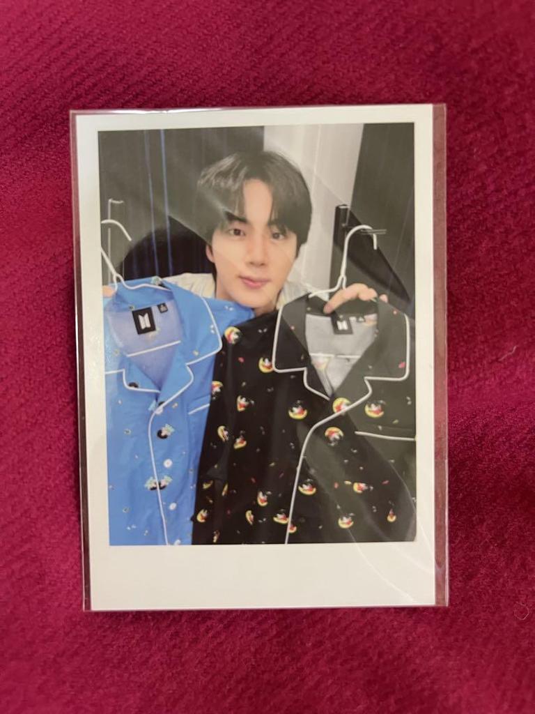 [USED] BTS JIN Pajamas with Trading Card, Size L, Black