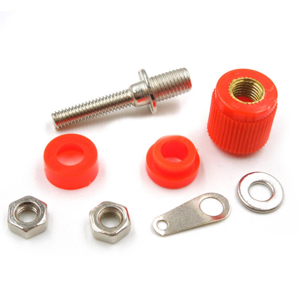 

15Pcs Speaker Terminal Binding Post for 4mm Banana Plug Socket Jack Adapter 15pc красный