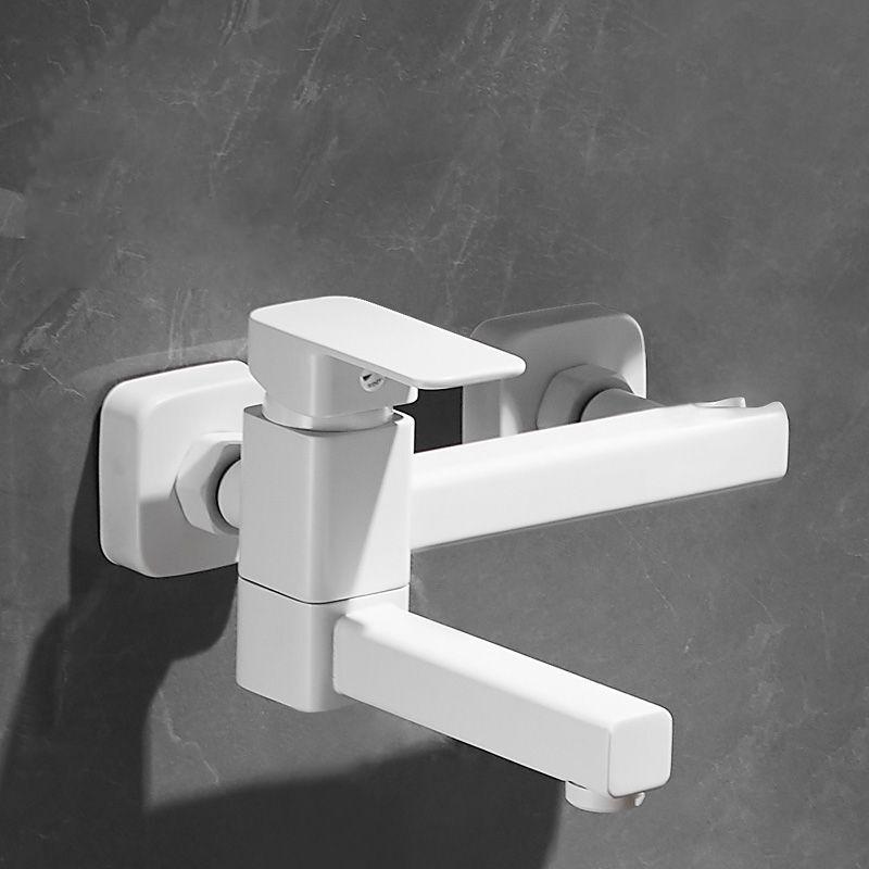 Brass Black Wall-Mounted Hot and Cold Mixed Type Bathtub Spout Hand Spray Shower Seat Gray White Chrome Bathroom Faucet