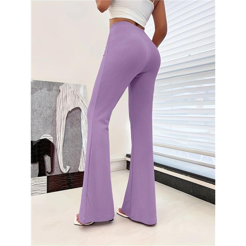 Womens Yoga Pants Sport Casual Flare Straight Fit Butt Lifting Tights Comfortable Athleisure Wear For Gym Fitness Running Stretchy Activewear