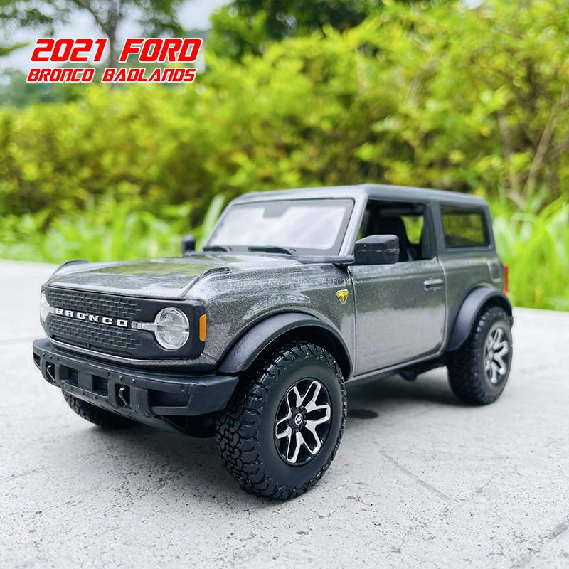 AJL1 Maisto 1:24 Newly launch 2021 Ford Bronco Badlands alloy car model handicraft decoration collection toy tool gift die-casting