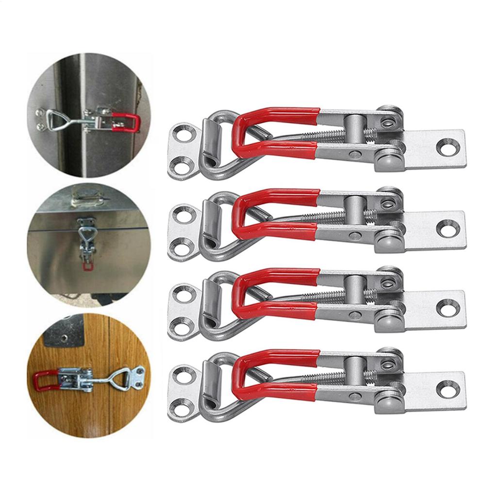 Draw Latch 10-Piece Heavy Duty Woodworking Tools Over Center Latch Replacement For Door Cabinet Lid Box Drawer Freezer Grill