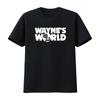 Waynes World T Shirt SNL Wayne and Garth Short Sleeve Vintage Washed Graphic Stretched Streetwear Casual Versatile