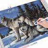 5D DIY Diamond Painting Full Round Square Animal Lion Rhinestones Diamond Embroidery Sale Winter Mosaic Decor For Home