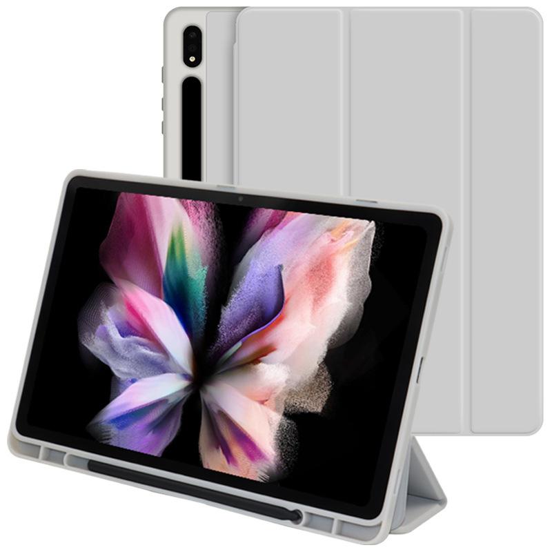 Pouzdro pro Samsung Galaxy Tab S11 Ultra 14,6 palce 2025 Samsung Tab S8/S9/S10 Ultra TPU Trojitě skládací stojánek s přihrádkou na pero Kryt pro tablety