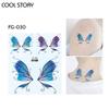 Party Stickers, Trendy Gold and Silver Embossed Valentine's Day Tattoo Stickers, Waterproof and Long-lasting Fake Tattoo Stickers