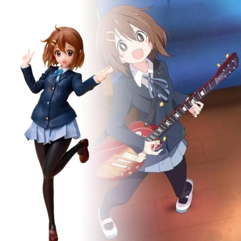 On K Akiyama Mio Figurine Cartoon Model Statuary Christmas Gift Toys Ornament