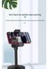 Multi-Functional Mobile Broadcast Stand with Fill Light and Adjustable Camera Positions for Photography and Video Recording