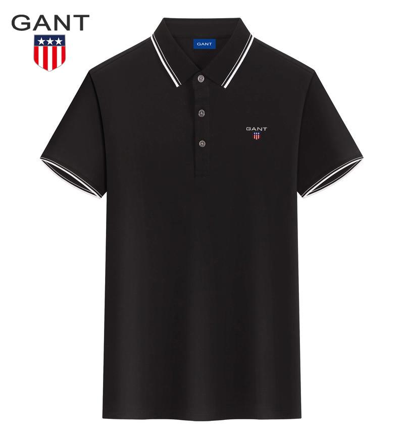 

Gant 2025 Men s and Women s Summer Embroidered Cool Antibacterial Color Blocked Collar Polo Shirt Couple Business Casual Polo Shirt 3XL
