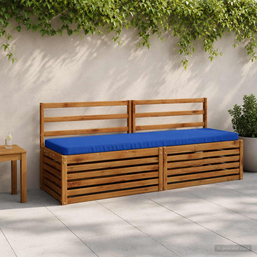 1 Piece VUGHT Bench Cushion 100percent Polyester Royal Blue