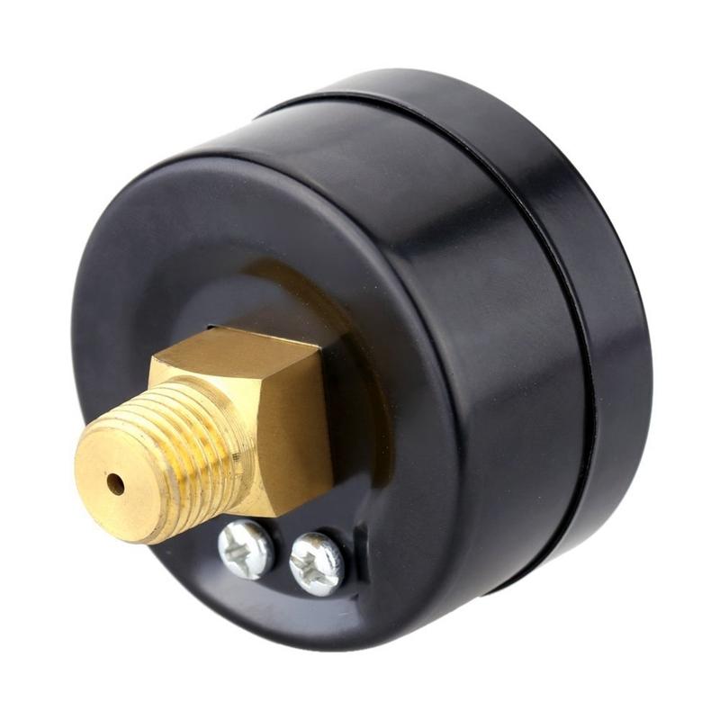 AT21-2X Pressure Gauge - 0 - -30Inhg 0 - -1 Bar Mini Dial Air Vacuum Pressure Gauge Pressure Gauge Pressure Gage Black