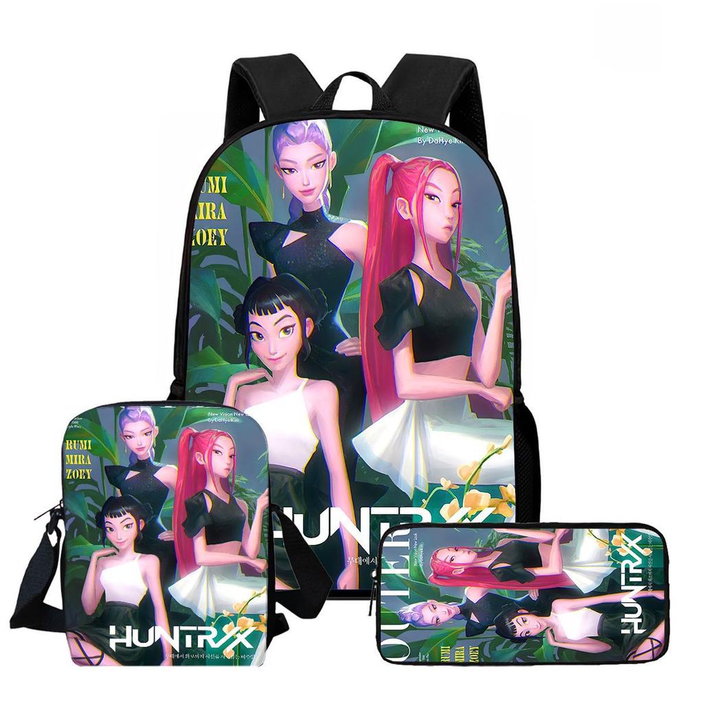 Kpop Witcher Girl Group Trendy Kids Backpack with High-Definition Print, Large Capacity, Lightweight, and Back-Protecting Design 6267