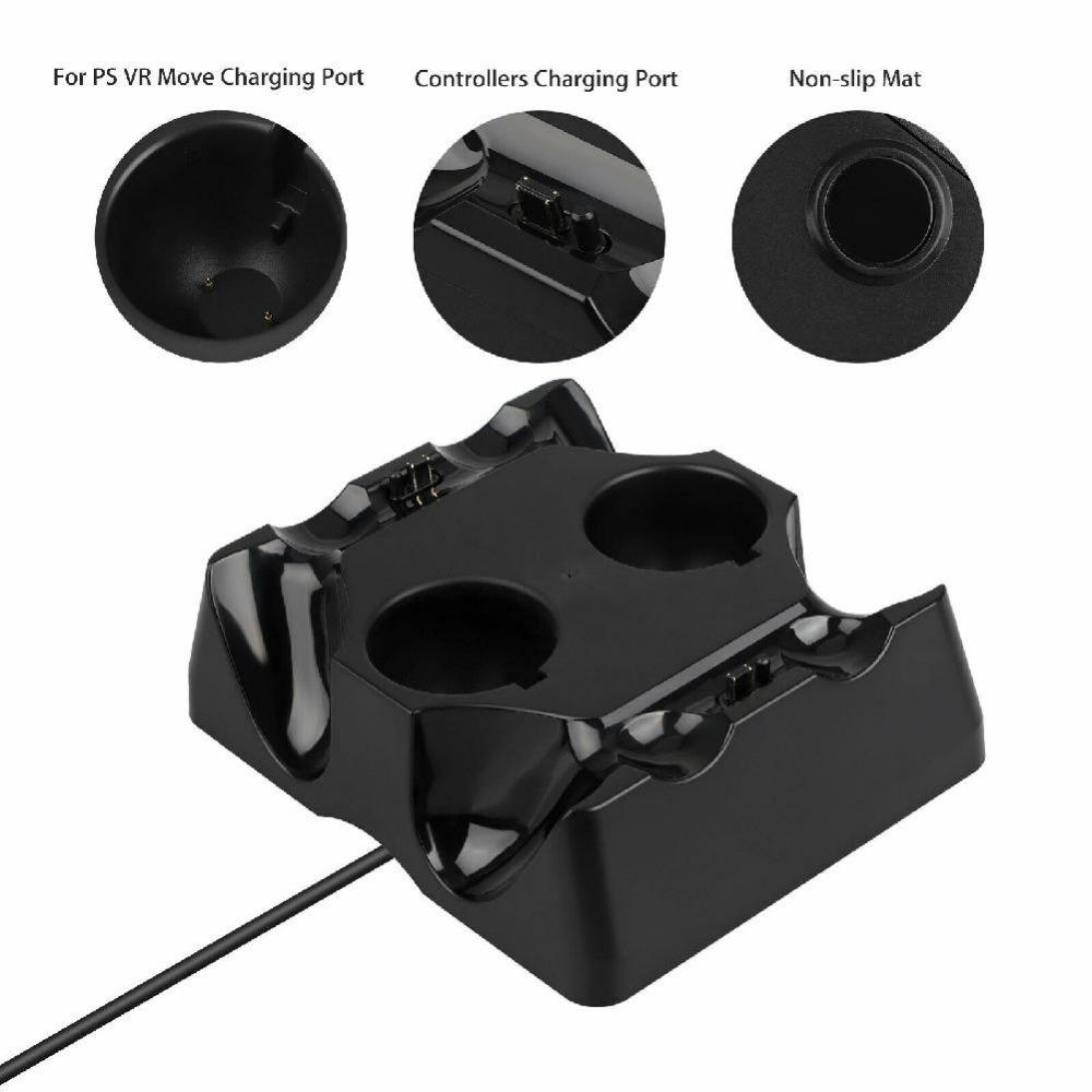 Control Charger Base for Sony PS4 VR Move Motion Controller Playstation Play Station PS 4 Charging Dock Docking