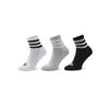 Short Adidas 3-Stripes Cushioned Sportswear Mid-Cut Socks 3 Pairs