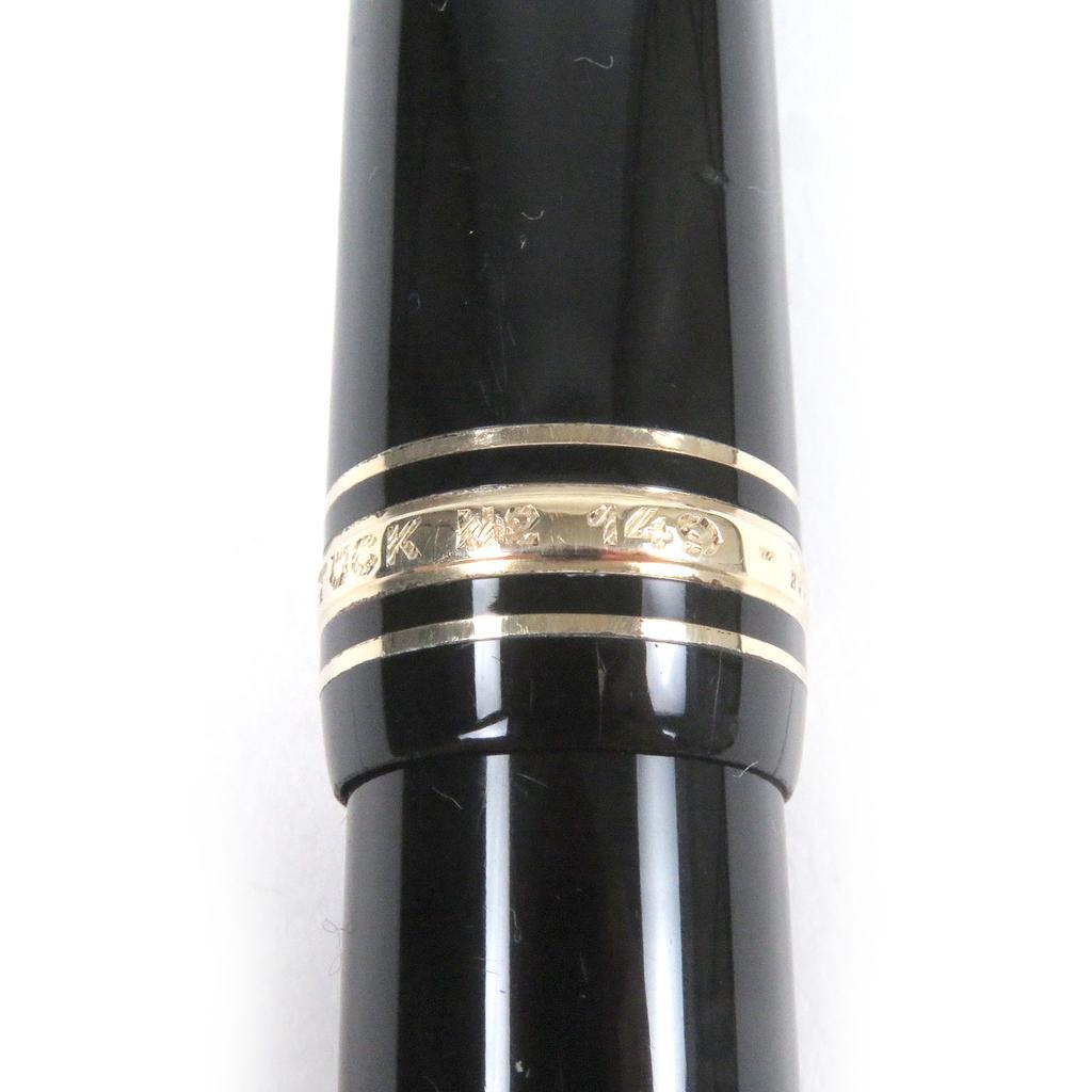 Very Good MONTBLANC fountain pen Meisterstck 149 Cap type Black gold 18K mens Used
