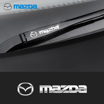 Für Mazda Auto Metall-Emblem Scheibenwischer-Aufkleber Reflektierende Dekor-Aufkleber Für Mazda Skyactiv CX-9 CX-8 CX-5 AXELA Auto-Styling Zubehör
