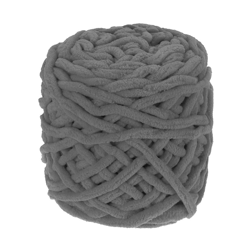 Chenille Chunky Yarn Plush Bulky Thick Fluffy for Crochet Soft Velvet Blanket for Sweater Hand Knitting Crocheting 45 M/49 Yard