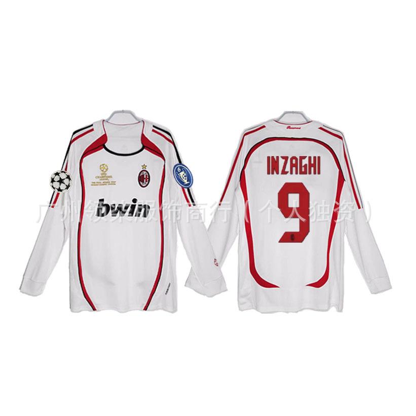 AC Milan retro jersey 0607 season Kaka Maldini Ronaldini Ronaldinho Pirlo collector's edition football jersey