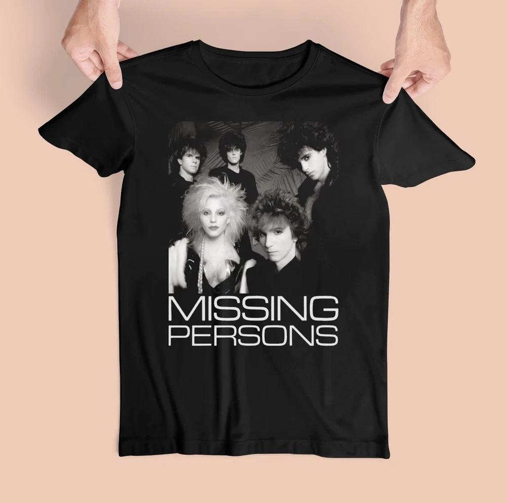 Members Of Missing Persons Band Cotton All Size Unisex Unisex Black Tee Shirt Cl294 S