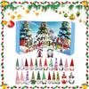 2025 Christmas Cute Mini Gnome Figures Christmas Decorations for Home Christmas Ornament Gnome Countdown Calendar Gifts for Kids