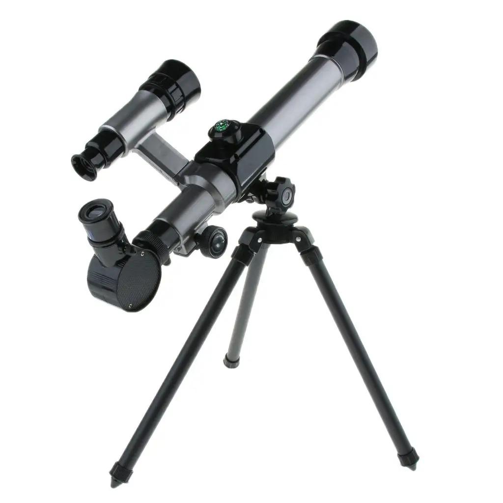 Children's Educational Astronomical Refractor Telescope With 20x 30x 40x Eyepieces, Science Beginner Monocular Kit For Stargazing Nature
