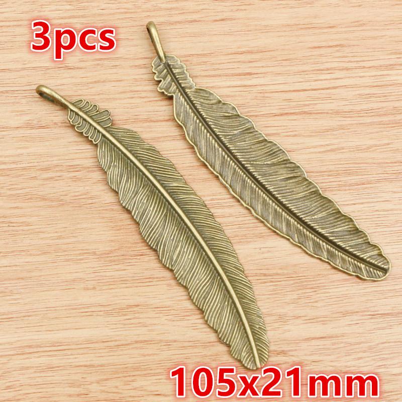 3-50pcs Alloy Metal Feather Charms Pendant for Necklace Keychain Earrings DIY Jewelry Making Accessories Findings