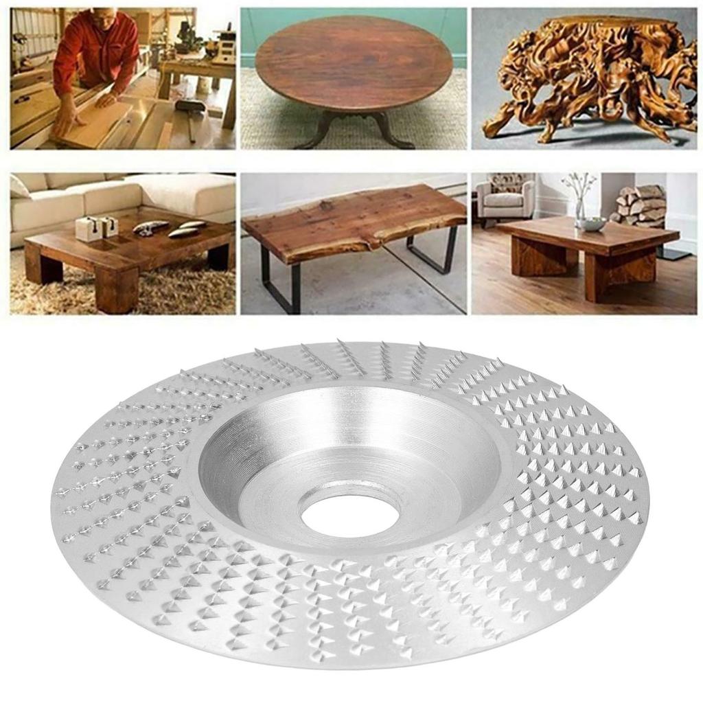 Grinding Shaping Disc Tungsten Carbide 100mm OD 16mm Hole Dia for Angle Grinder Woodworking