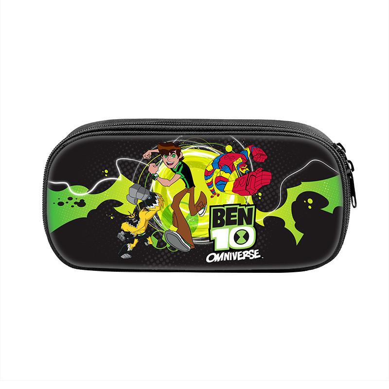 Trousse à Crayons Ben10 pour Enfants Grande Capacité en Nylon Organisateur de Papeterie pour Étudiant Utilisation Scolaire