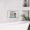 1pc, Dog Metal Sign, Vintage Tin Plaque Wall Art Poster For Home Garden Bathroom Decoration, 7.8 X 11.8 Inches, Wash Your Paws